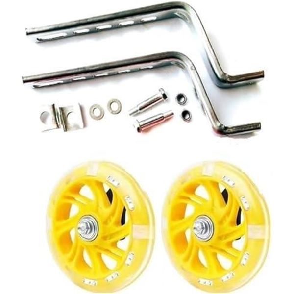 Auxiliary wheel bicycle light -emitting wheel children's car flash wheel PVC wheel PU wheel adjustme