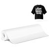 Image 1 : Sileelis Heat Transfer Vinyl Iron on Vinyl-White HTV Vinyl Roll, 12'' X 10FT Vinyl Iron on for Fabri