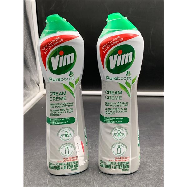 Vim Pureboost Cream with Bleach (2 x 500ml)