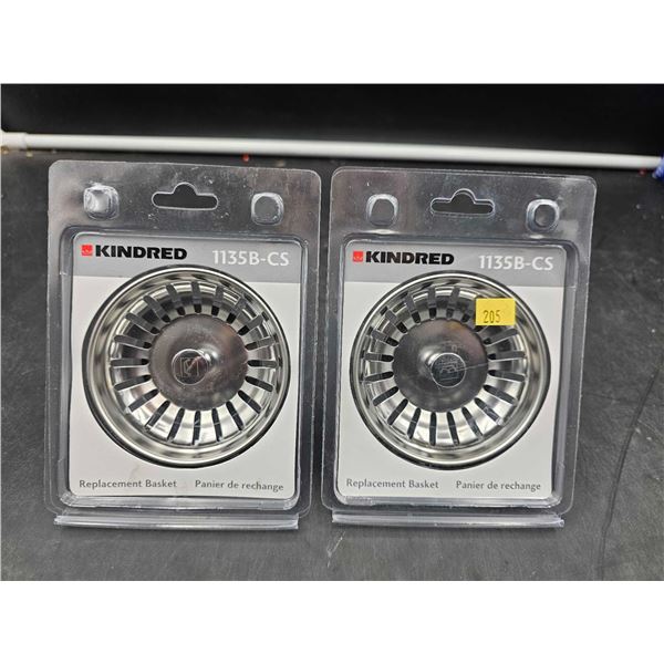 Kindred 1135B-CS Replacement Drain Basket (2ct)