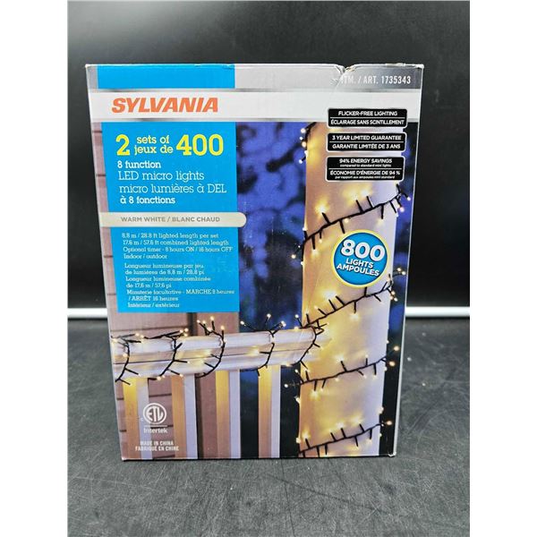 Sylvania 8 Function LED Micro Lights (2 sets of 400)