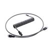 Image 1 : CableMod Pro Coiled Keyboard Cable (Carbon Grey, USB A to USB Type C, 150cm)