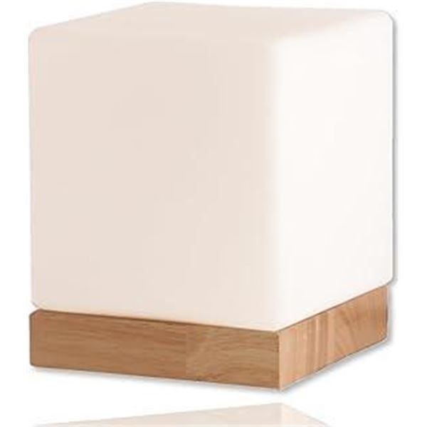 Square Lampe De Chevet Nightstand Lamp Accent Light Cube: Felix Glass Cube Bedside Lamp With 6w 2700