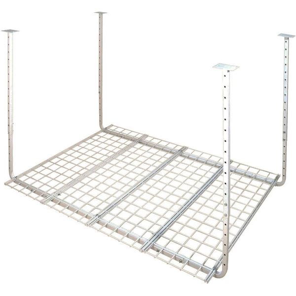 Metal Overhead Garage Storage Rack with Adjustable Height