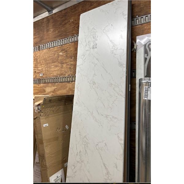 Stretta 8′ White Marble Laminate Countertop