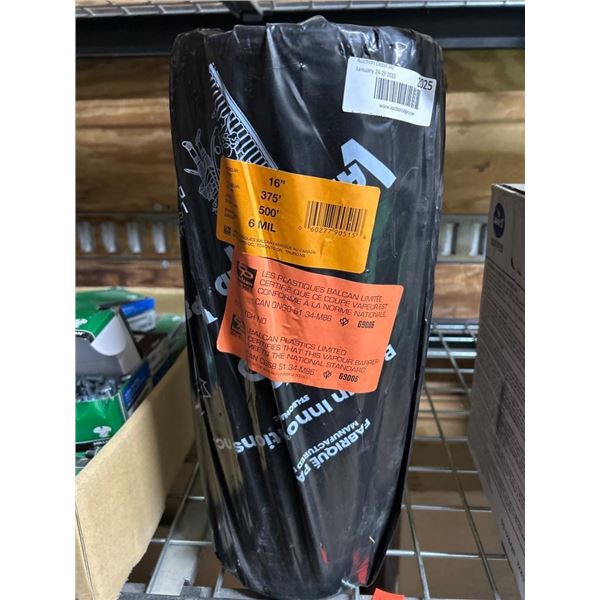 16-Inch 6-Mil Vapour Barrier Roll, 500 Feet