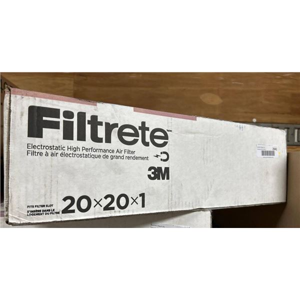 3M Filtrete 20x20x1 Ultra Allergen Reduction Filters case lot