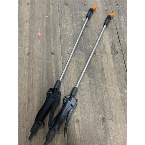 Pair of Handheld Spray Wands with Adjustable Nozzles