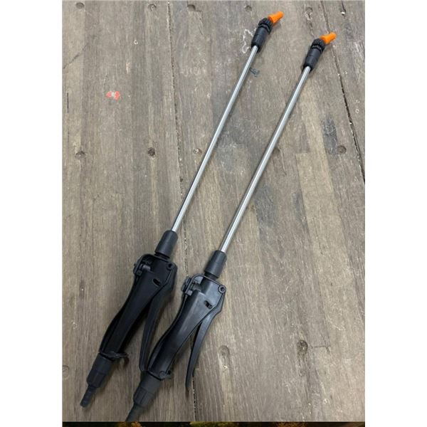 Pair of Handheld Spray Wands with Adjustable Nozzles
