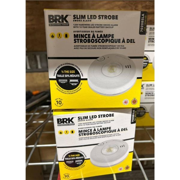 BRK Slim LED Strobe Smoke Alarm 2-Pack