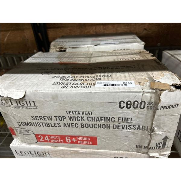 Case of 24 LeoLight Screw Top Wick Chafing Fuel Cans