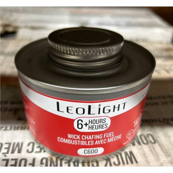 Case of 24 LeoLight Screw Top Wick Chafing Fuel Cans