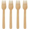 Image 1 : Set of Four Wooden Disposable Forks