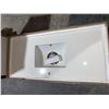 Image 2 : Quartz Vanity Top 49 Inch Snow White