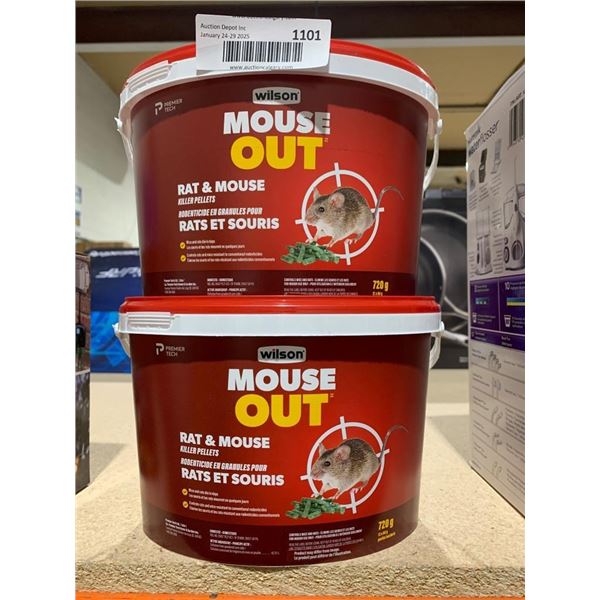 Wilson Mouse Out Rat & Mouse Repellent, 720 g, 2 Pack