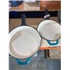 Image 1 : Set of Two Tramotina Enameled Cast Iron Frying Pans