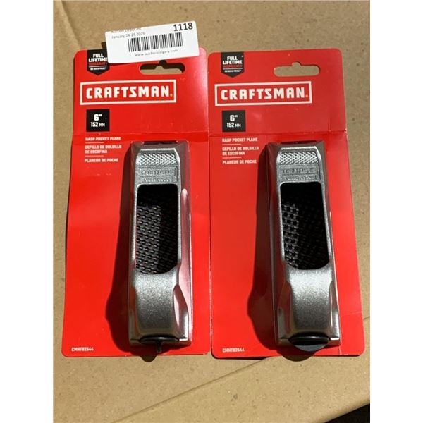 Craftsman 6-Inch Hand Pocket Planes with Blades
