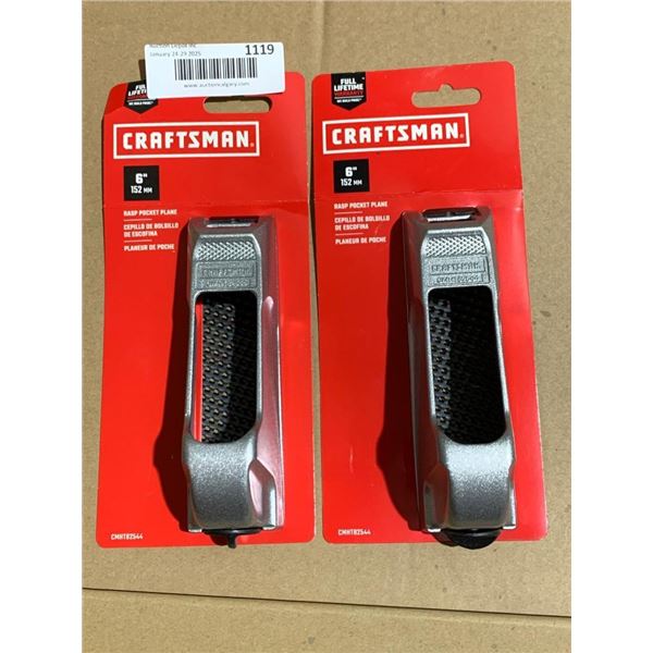 Craftsman 6-Inch Hand Pocket Planes with Blades