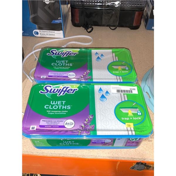 Lot of 2 Packs of Swiffer Wet Cloths Lavender Scent