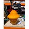 Image 1 : Orange Mushroom-Shaped Glass Table Lamp