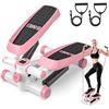 Image 1 : Bimei Pink Mini Stepper Machine with Resistance Bands