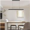 Image 1 : LAIYUBAF Linear LED Lights Black Pendant Lights Kitchen Island Lighting Luminaires Lustre Suspendus 