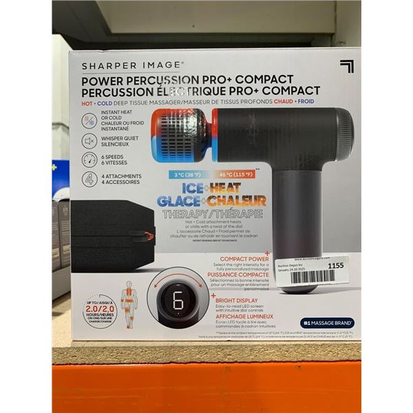 Sharper Image Power Percussion Pro+ Compact Massager