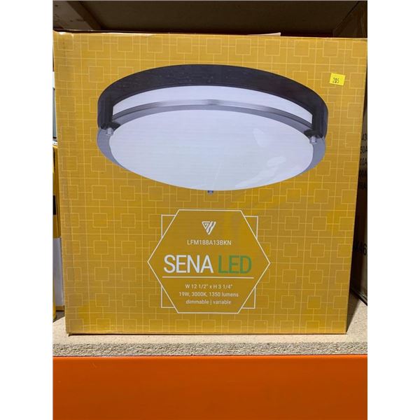 Sena LED Ceiling Light Fixture, 15W, 3000K, Black