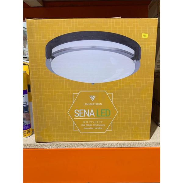 Sena LED Ceiling Light Fixture in Black