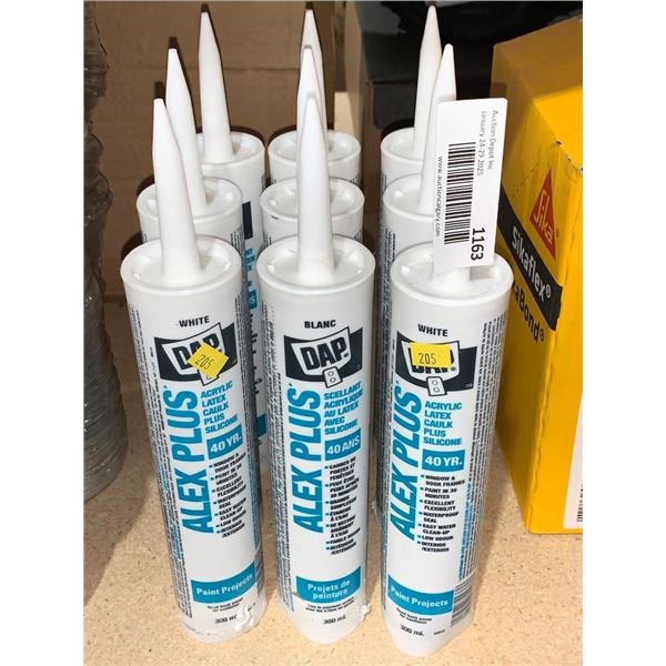Lot of DAP Alex Plus Acrylic Latex Caulk Plus Silicone