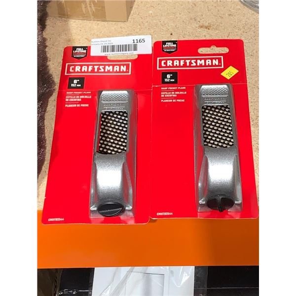 Craftsman 6-Inch Rasp Pocket Planes in Packaging Set of 2