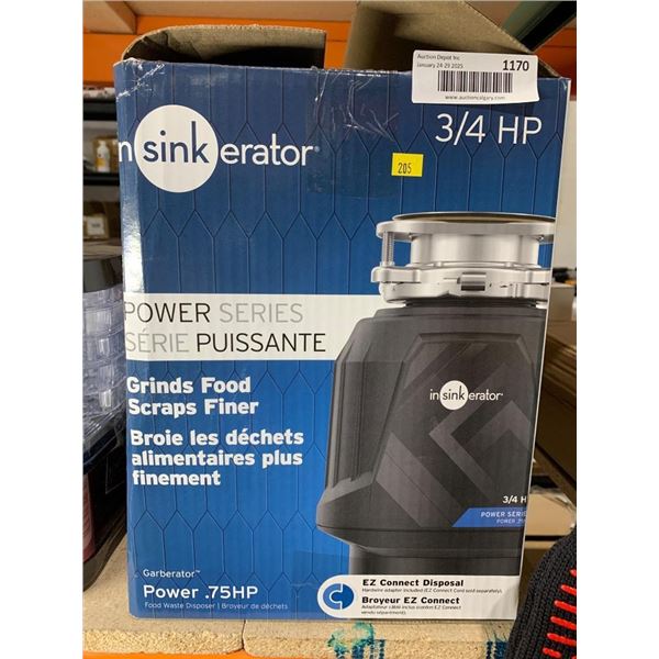 InSinkErator 3/4 HP Garbage Disposal
