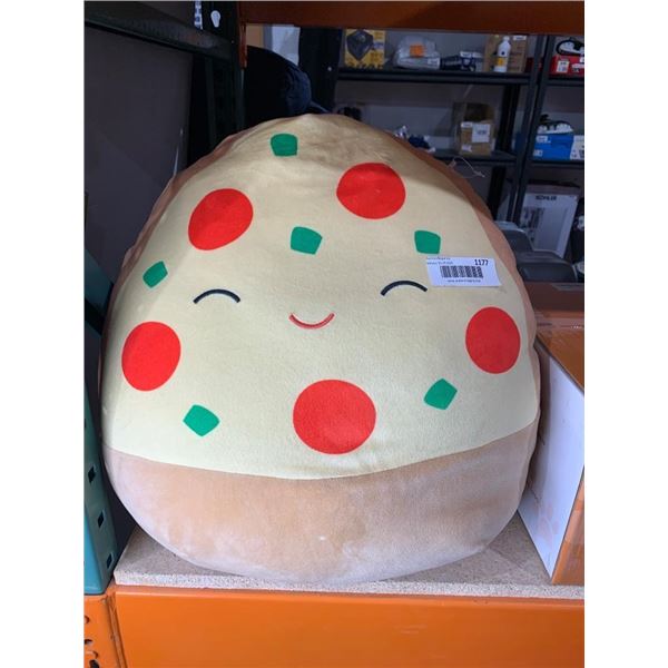 Squishmallows Pizza Slice Plush with Pepperoni and Green Toppings