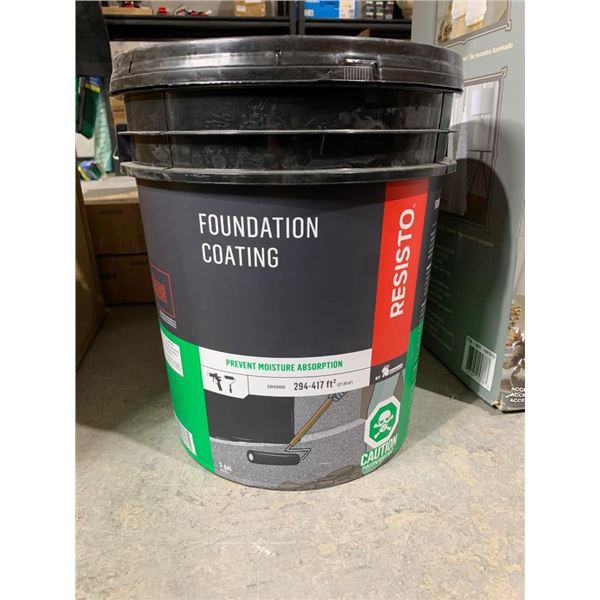 Resisto Foundation Coating 18.9 L Pail for Preventing Moisture Absorption