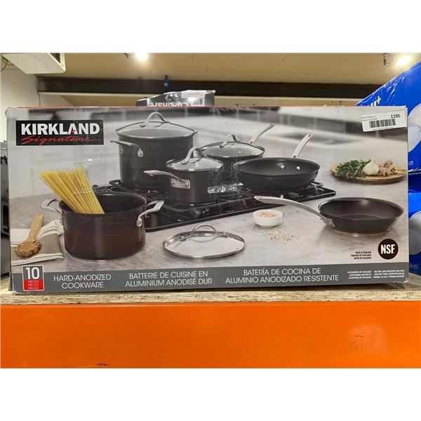 Kirkland Signature 10-Piece Hard-Anodized Cookware Set