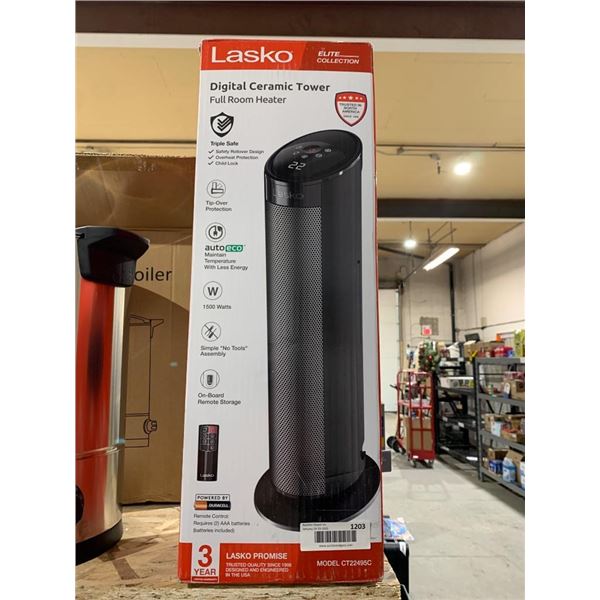 Lasko Digital Ceramic Tower Full Room Heater