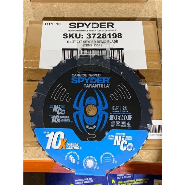 Spyder Tarantula 6-1/2-Inch 24T Demo Blade-CASE LOT OF 10