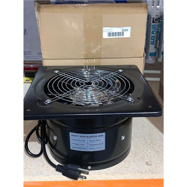 110V Duct Ventilator Fan Made in China