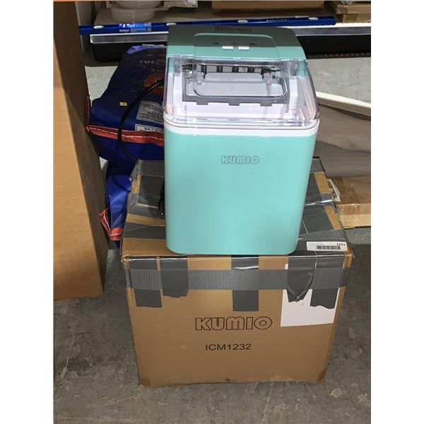 KUMIO Ice Maker Model ICM1232 in Mint Green