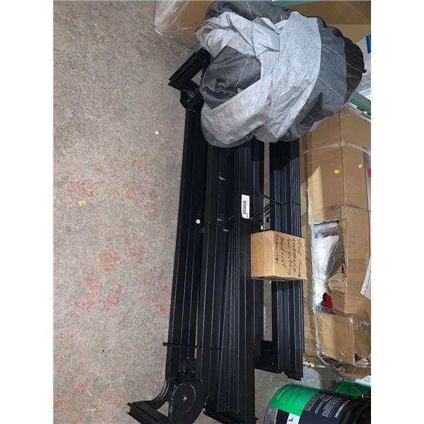 Black Metal Bed Frame with Accessories