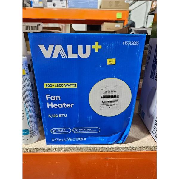 Valu+ Fan Heater with 5120 BTU Output