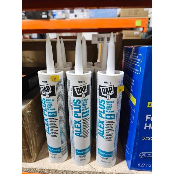 Lot of DAP Alex Plus Acrylic Latex Caulk (White)