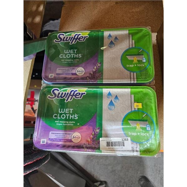 Swiffer Wet Cloths Pack Lavender Scent – Quantity 2