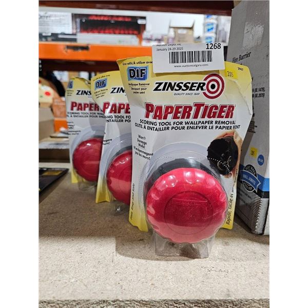 Zinsser PaperTiger Wallpaper Scoring Tool Lot of 3