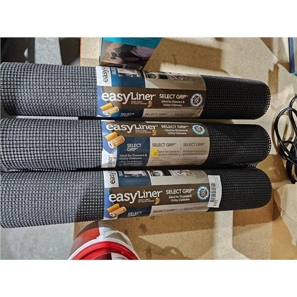 Lot of 3 EasyLiner Select Grip Shelf Liners 3x 12″x15′