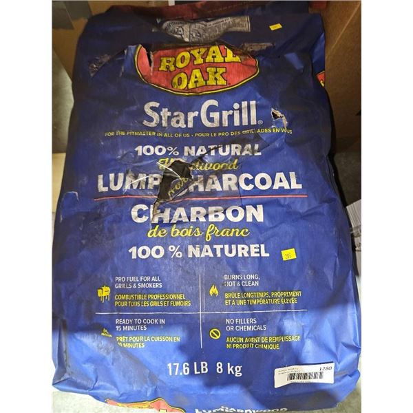 Royal Oak StarGrill 100% Natural Hardwood Lump Charcoal, 17.6 lb (8 kg) Bag