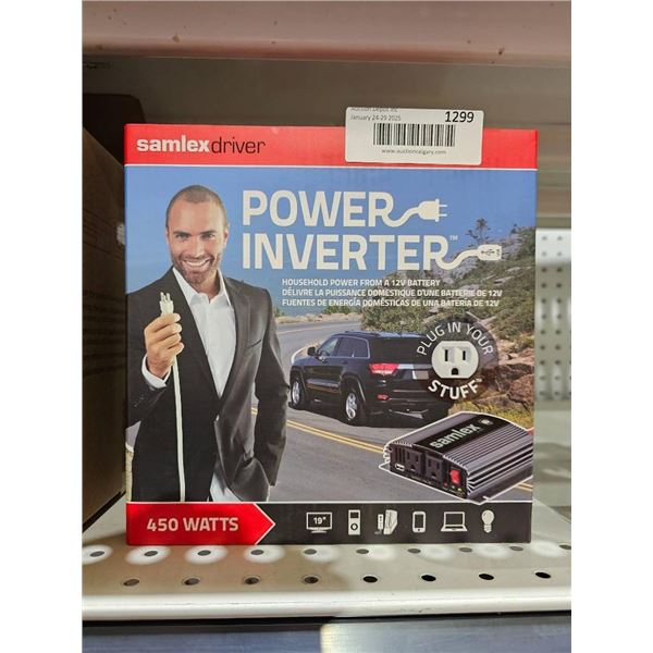 SamlexDriver Power Inverter 450 Watts for 12V Car Batteries