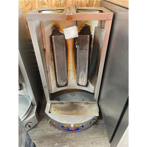 AutoGyros Vertical Broiler by J&R Manufacturing Made of stainless steel, the unit is designed for co
