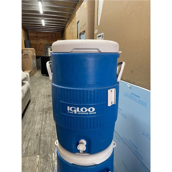 Igloo 5-Gallon Water Cooler in Blue with Spigot LOT of 2