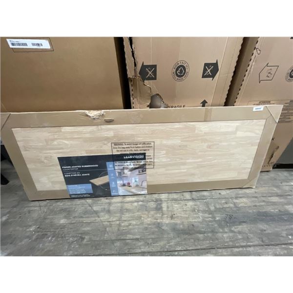 Finger-Jointed Rubberwood Countertop 25 1/2″ x 72″ x 1 1/2″